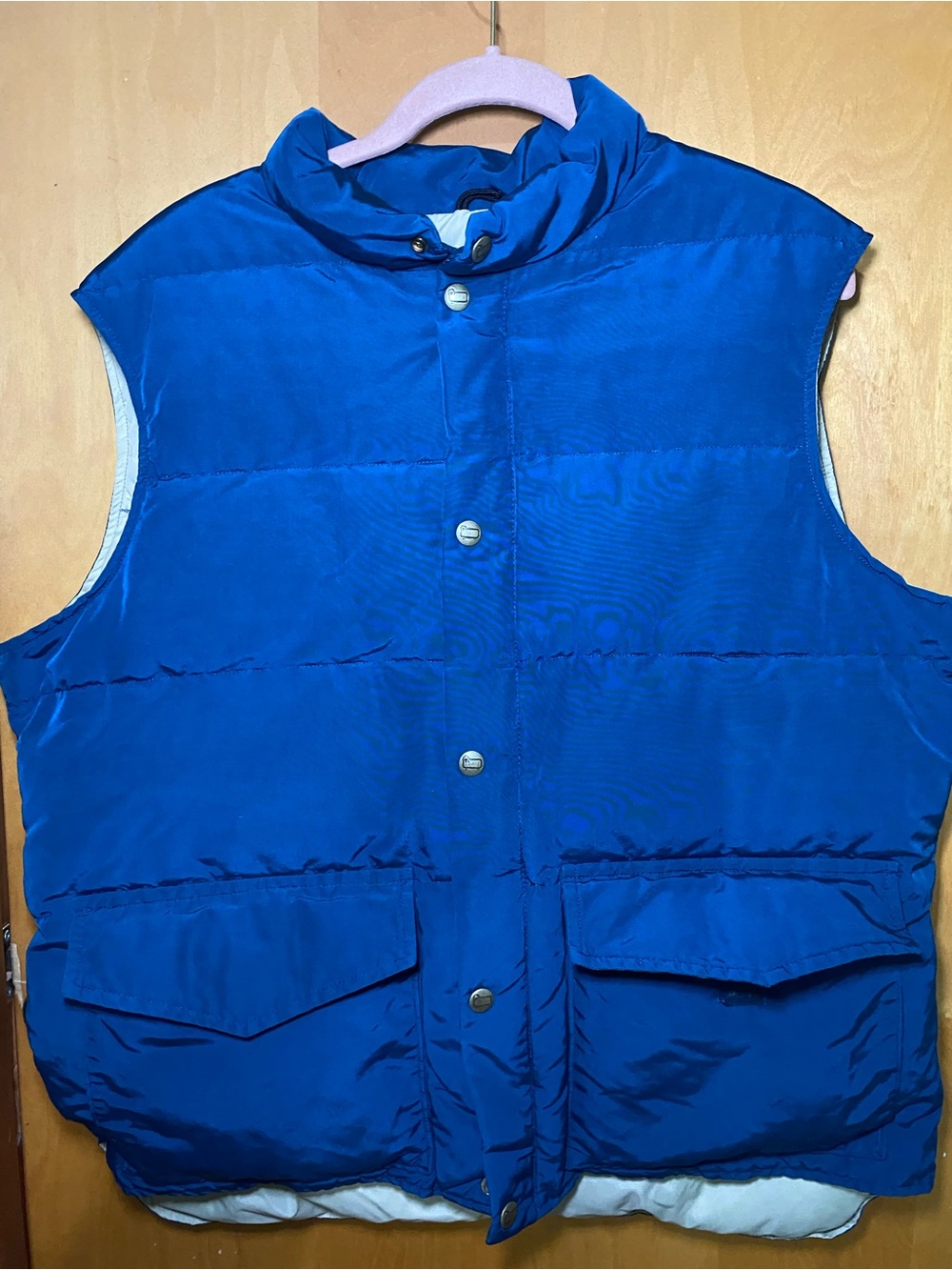Woolrich Royal navy  Blue Quilted Puffer Vest vintage